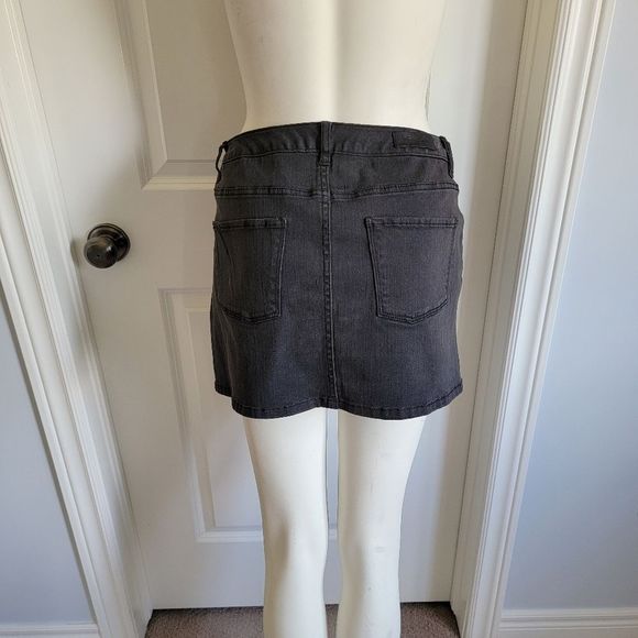 NWT A.B.S By Allen Schwartz Denim Mini Skirt - Picture 3 of 14